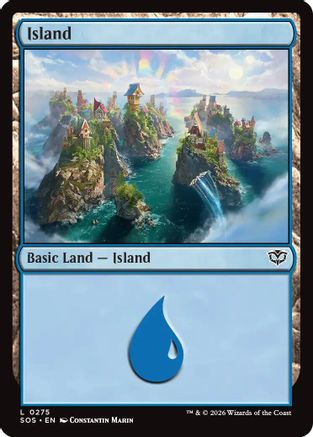 Island (0275) (SOS-275) - Secrets of Strixhaven Foil - Golden Apple Comics