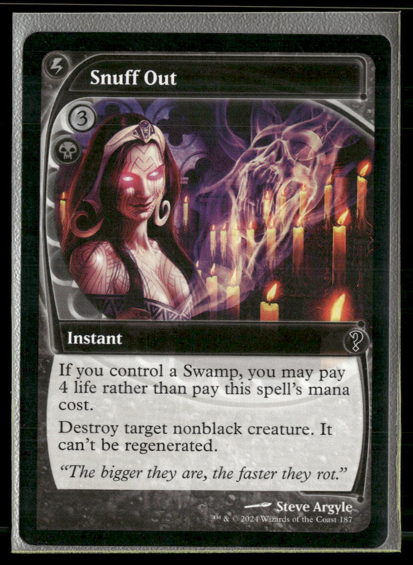 Mystery Booster 2 Snuff Out (Future Sight) #187