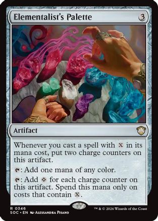 Elementalist's Palette (SOC-346) - Commander: Secrets of Strixhaven - Golden Apple Comics