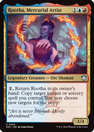 Rootha, Mercurial Artist (SOC-329) - Commander: Secrets of Strixhaven - Golden Apple Comics