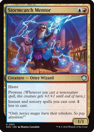 Stormcatch Mentor (SOC-331) - Commander: Secrets of Strixhaven - Golden Apple Comics
