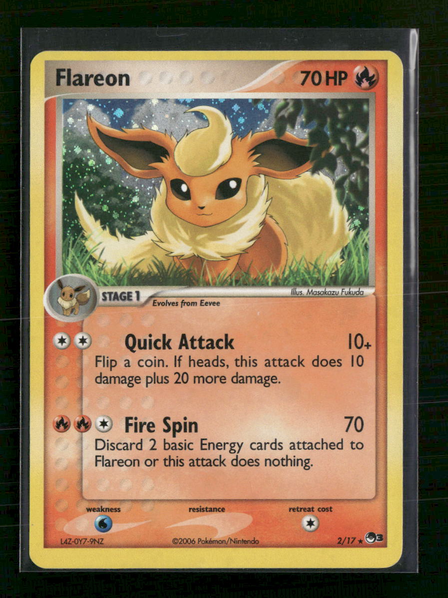 POP Series 3 Flareon Holo #002/017