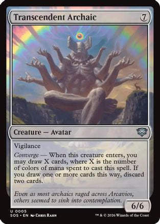 Transcendent Archaic (SOS-005) - Secrets of Strixhaven - Golden Apple Comics