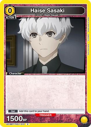 Haise Sasaki (013) (UE18BT/TKG-1-013) - UE18BT Tokyo Ghoul