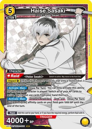 Haise Sasaki (016) (UE18BT/TKG-1-016) - UE18BT Tokyo Ghoul Foil
