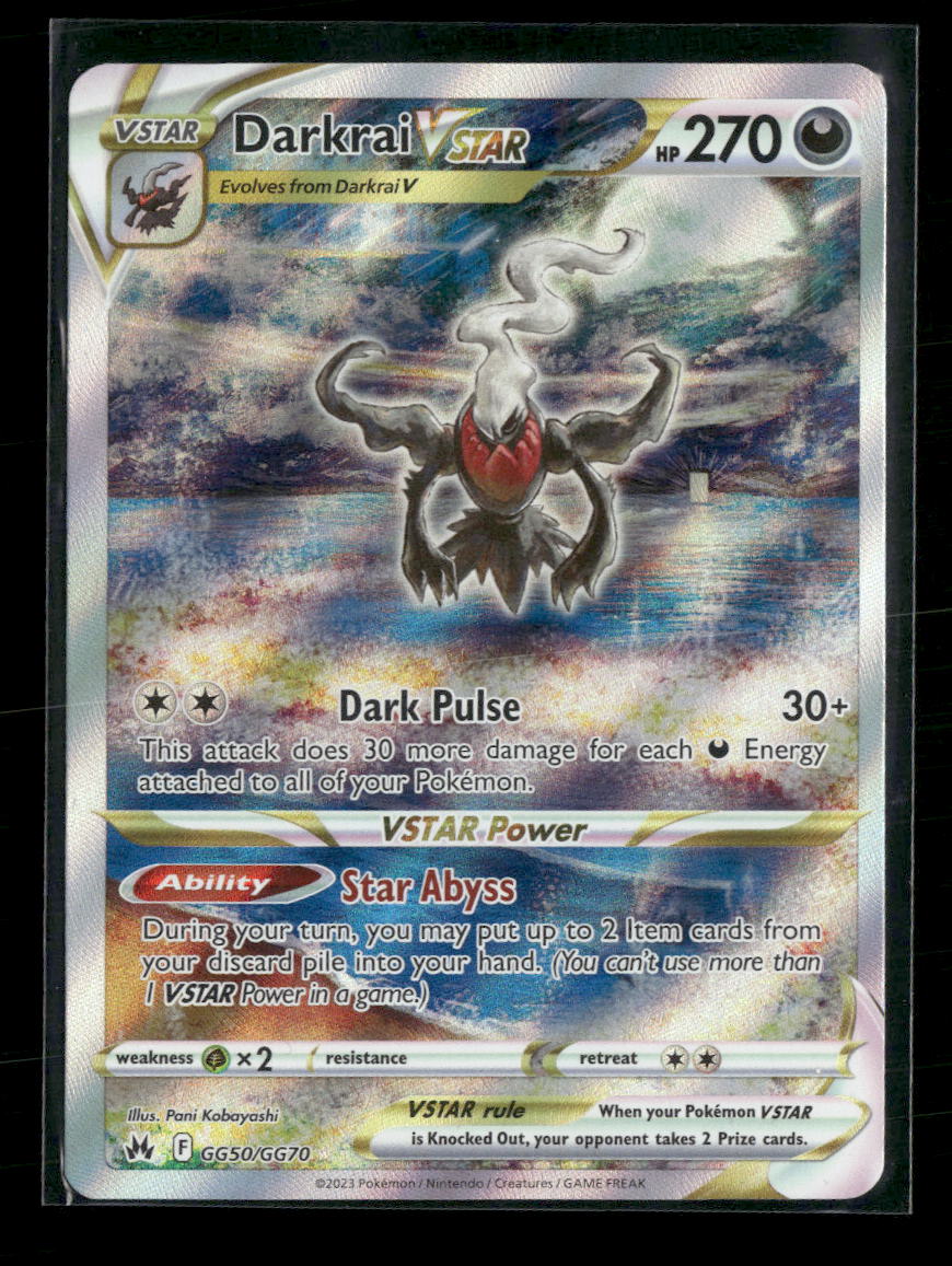 SWSH: Crown Zenith: Galarian Gallery Darkrai VSTAR #GG50/GG70