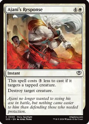 Ajani's Response (SOS-006) - Secrets of Strixhaven