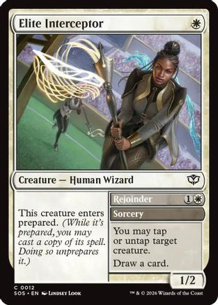 Elite Interceptor (SOS-012) - Secrets of Strixhaven Foil - Golden Apple Comics
