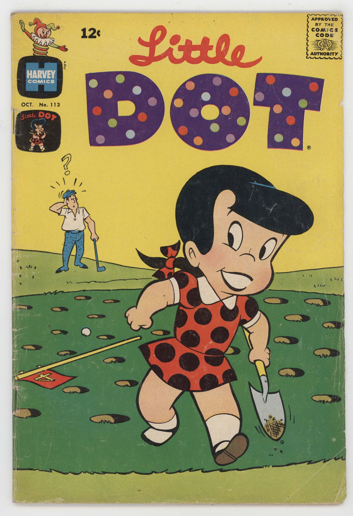 Little Dot 113 Harvey 1967 VG Warren Kremer Richie Rich Golf Course Hole In One