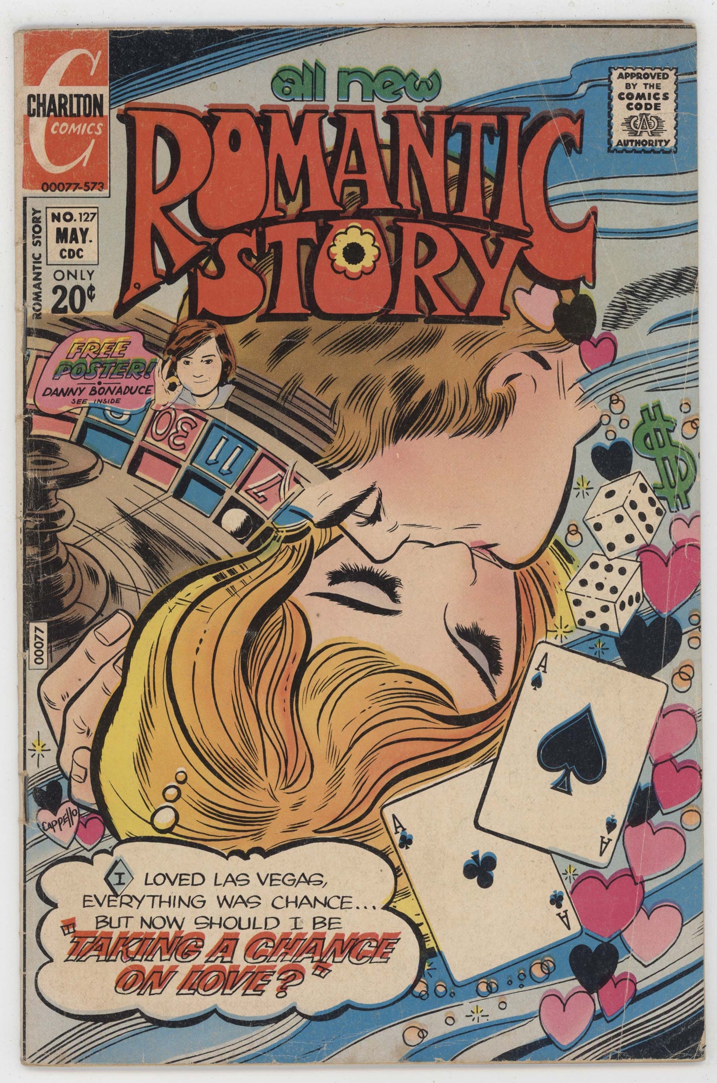 Romantic Story 127 Charlton 1960 VG Joe Sinnott GGA Kiss Ace Spades Gambling