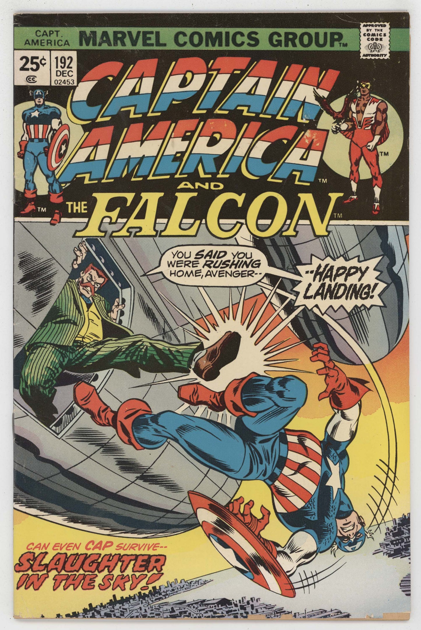 Captain America 192 Marvel 1975 VG John Romita Falcon Doctor Faustus