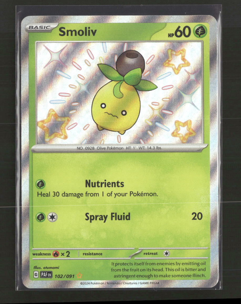 SV: Paldean Fates Smoliv #102/091