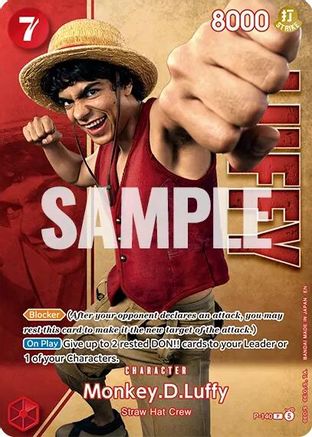 Monkey.D.Luffy - P-140 (Premium Card Collection -Live Action Edition Vol.2 Straw Hat Crew-) (P-140) - One Piece Promotion Cards Foil - Golden Apple Comics