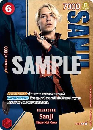 Sanji - P-137 (Premium Card Collection -Live Action Edition Vol.2 Straw Hat Crew-) (P-137) - One Piece Promotion Cards Foil - Golden Apple Comics