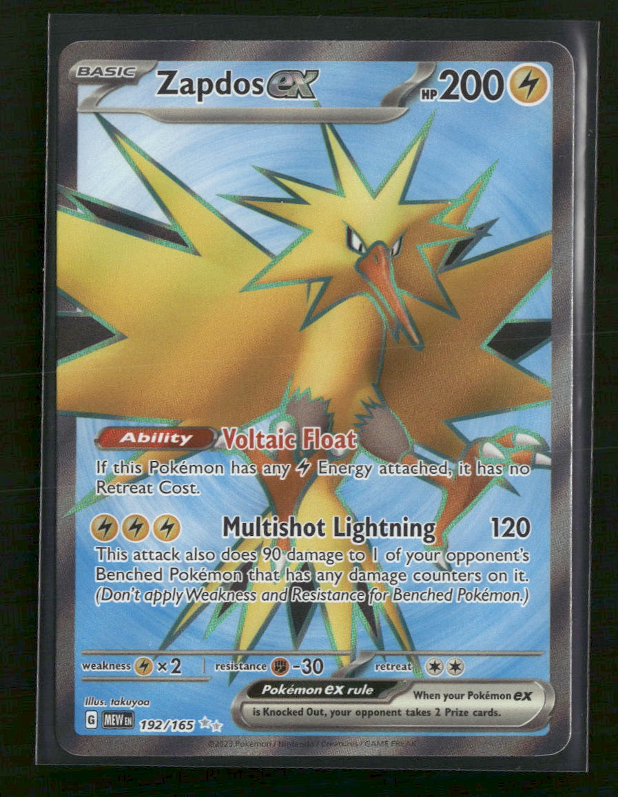SV: Scarlet & Violet 151 Zapdos ex #192/165