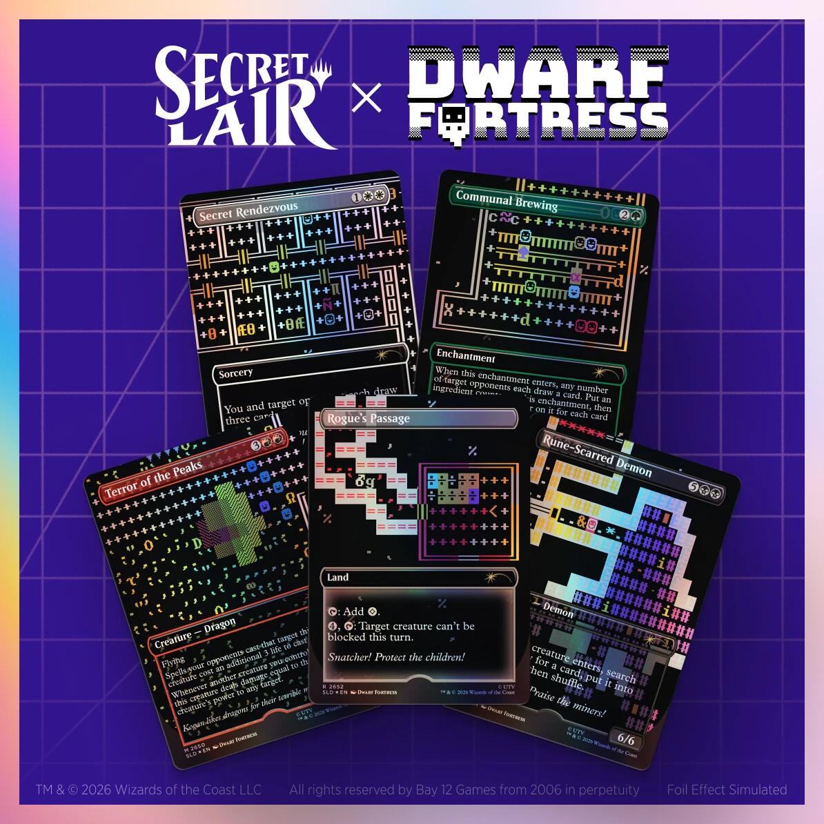 Secret Lair Drop: Secret Lair x Dwarf Fortress: Create New World - Traditional Foil Edition [SLD]