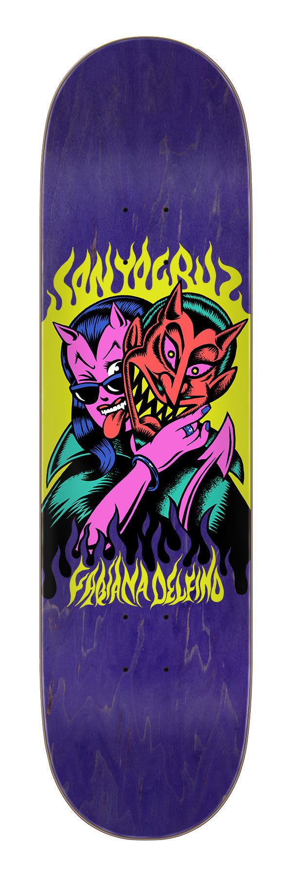 Santa Cruz Delfino Devil 8.25" VX Skateboard Deck