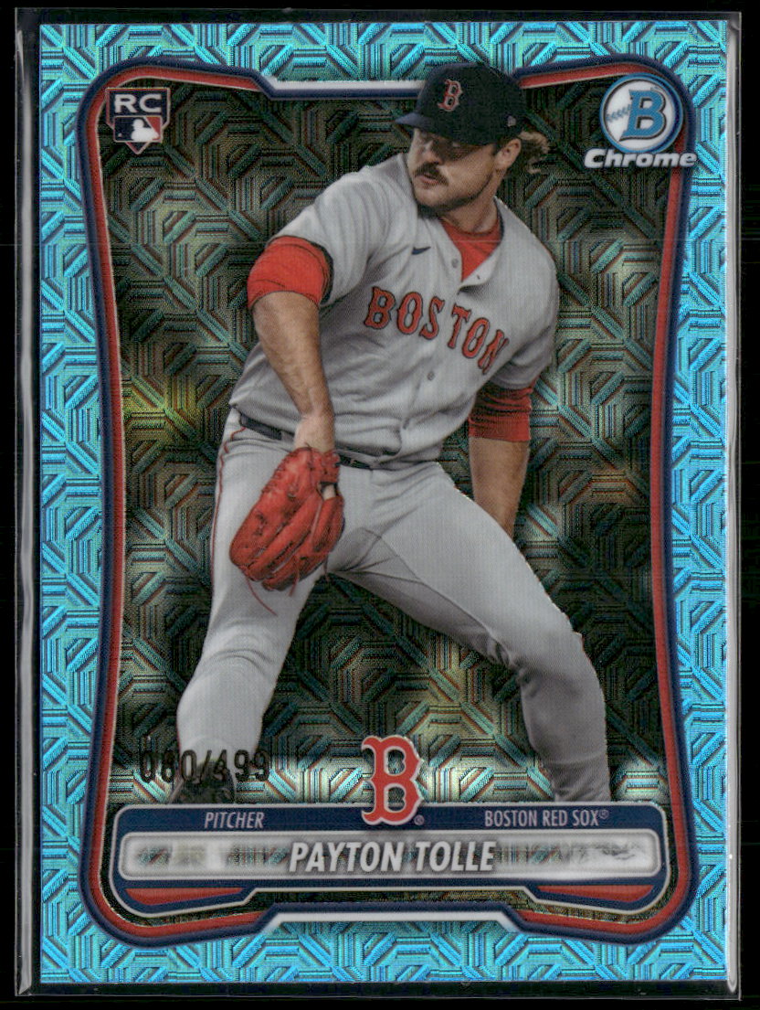 2026 Bowman Chrome Mojo Sky Blue Refractors Payton Tolle RC #/499 #26