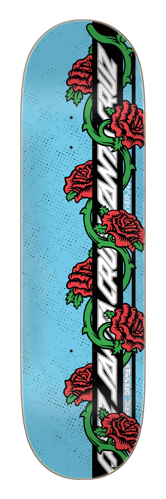 SANTA CRUZ DRESSEN ROSE VINE EVERSLICK 8.5" BLUE SKATEBOARD DECK