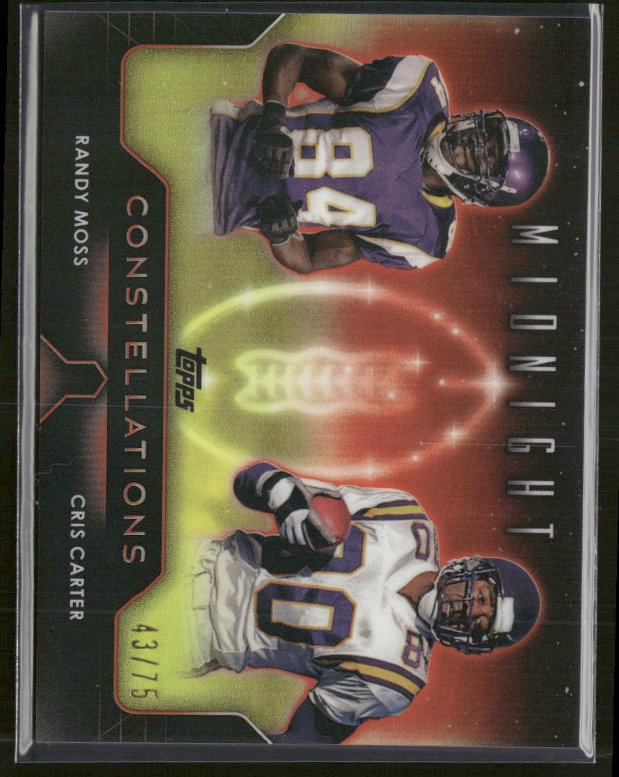 2024 Topps Midnight Constellations Dusk Cris Carter / Randy Moss #/75 #C-1