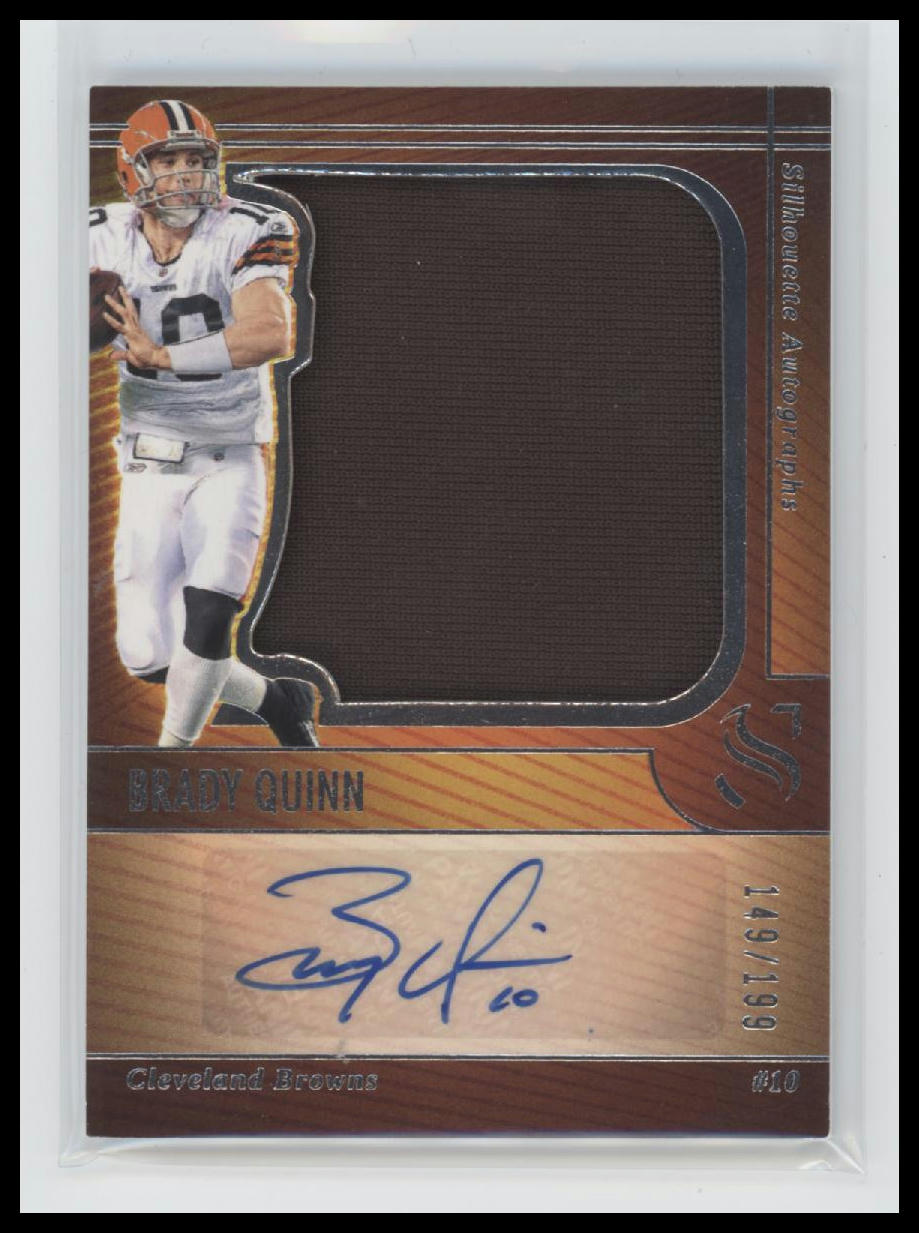 2025 Panini Silhouette Silhouette Autographs Brady Quinn #/199 AU #SA-BQN