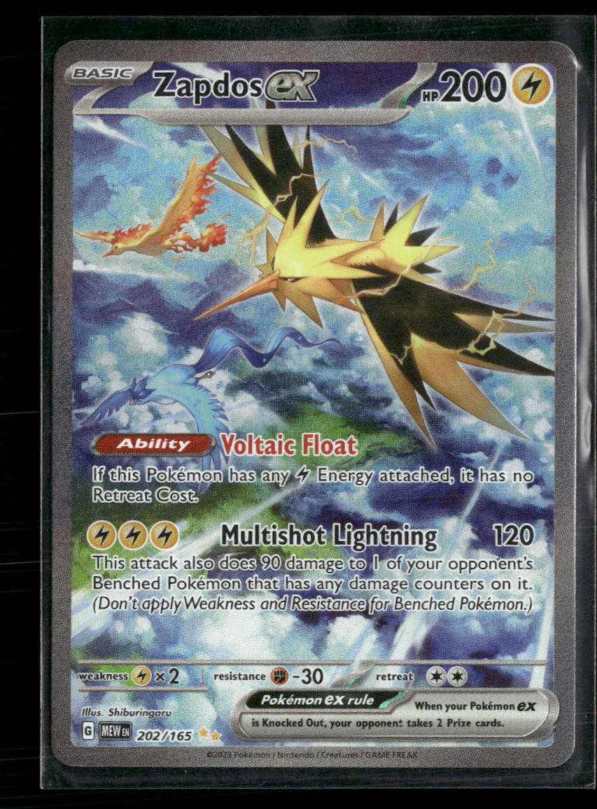 SV: Scarlet & Violet 151 Zapdos ex #202/165