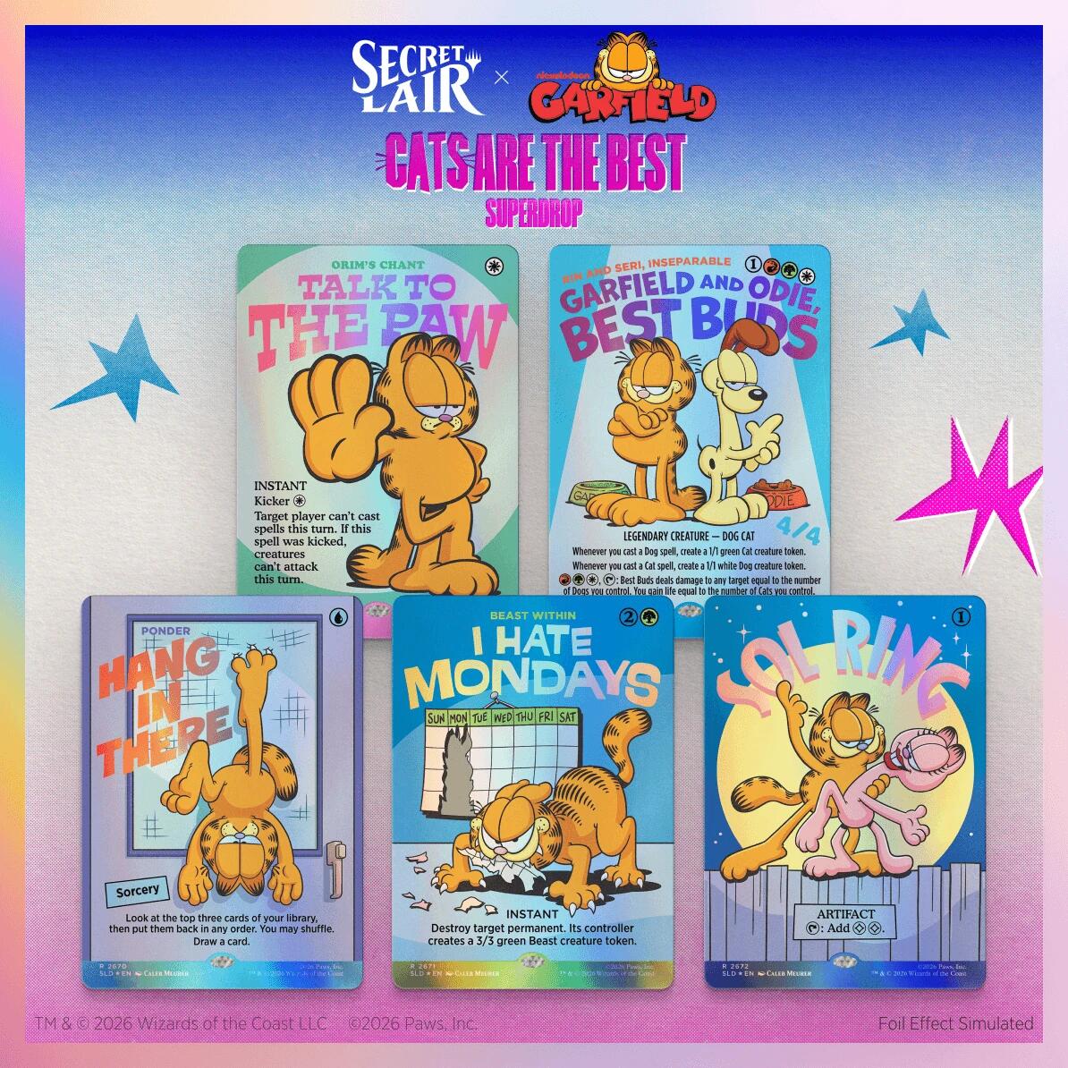 Secret Lair Drop: Secret Lair x Garfield: Motivationally Challenged - Traditional Foil Edition [SLD]