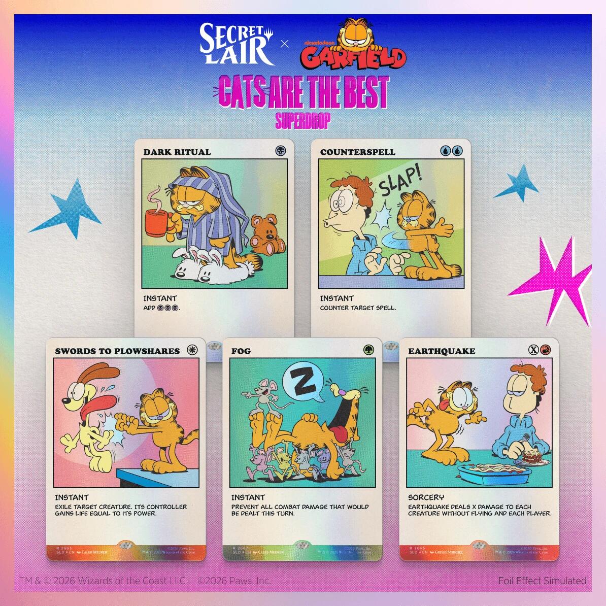Secret Lair Drop: Secret Lair x Garfield: As Intended - Traditional Foil Edition [SLD]
