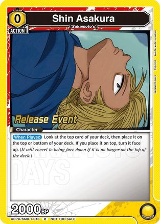 Shin Asakura (013) (Release Event) (UE19BT/SMD-1-013) - UE19BT SAKAMOTO DAYS Release Event Cards