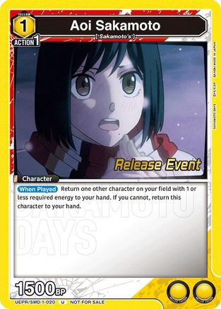 Aoi Sakamoto (020) (Release Event) (UE19BT/SMD-1-020) - UE19BT SAKAMOTO DAYS Release Event Cards