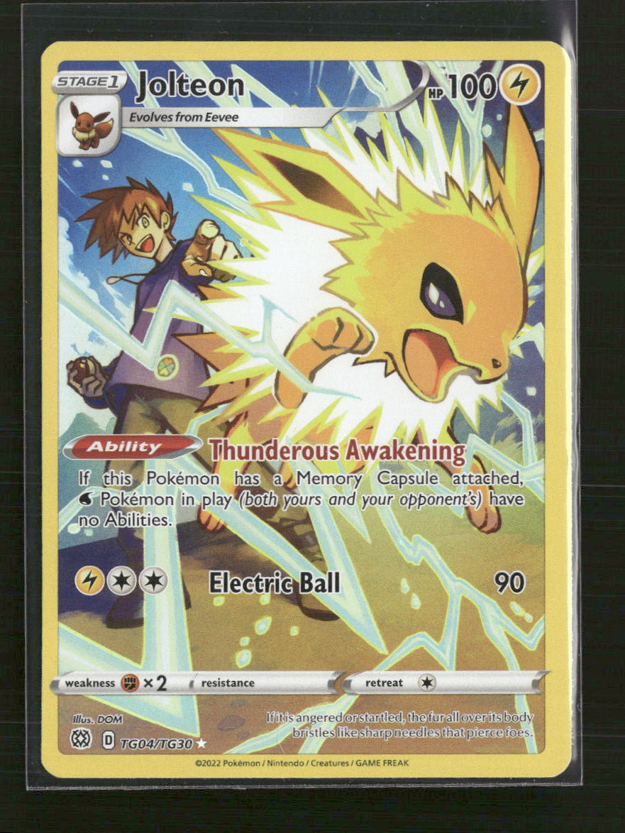 SWSH09: Brilliant Stars Trainer Gallery Jolteon #TG04/TG30