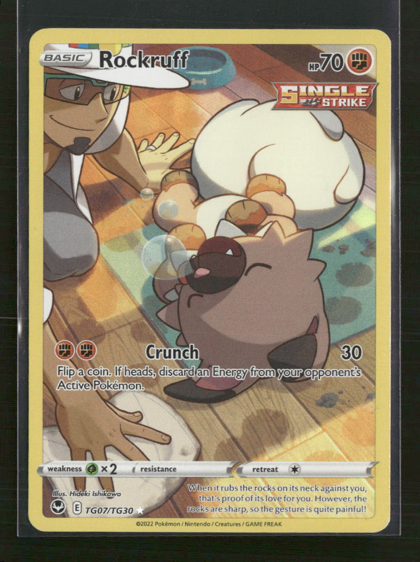 SWSH12: Silver Tempest Trainer Gallery Rockruff #TG07/TG30