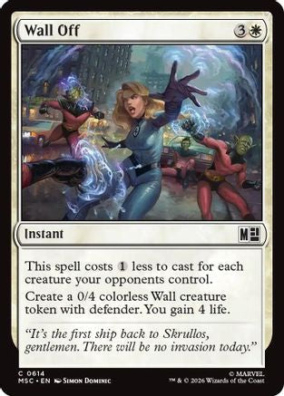 Wall Off (MSC-614) - Commander: Marvel Super Heroes