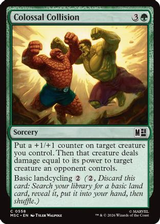Colossal Collision (MSC-558) - Commander: Marvel Super Heroes Foil
