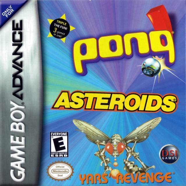 Asteroids / Pong / Yar's Revenge (Gameboy Advance)