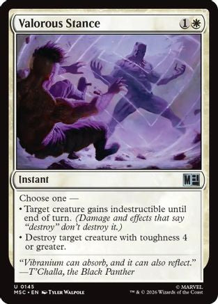 Valorous Stance (MSC-145) - Commander: Marvel Super Heroes
