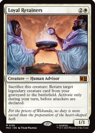 Loyal Retainers (Surge Foil) (MSC-136) - Commander: Marvel Super Heroes Foil