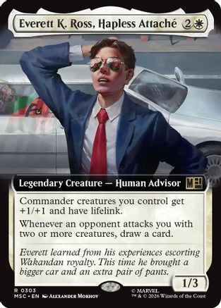 Everett K. Ross, Hapless Attache (Extended Art) (MSC-303) - Commander: Marvel Super Heroes