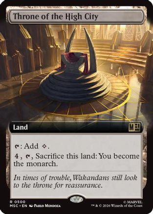 Throne of the High City (Extended Art) (MSC-500) - Commander: Marvel Super Heroes Foil