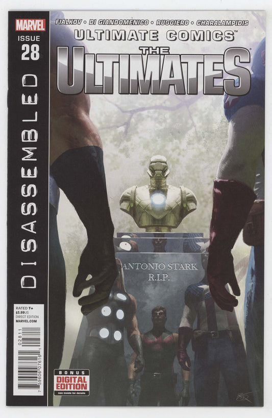 Ultimate Comics Ultimates 28 Marvel 2013 NM+ 9.6 Death Tony Stark