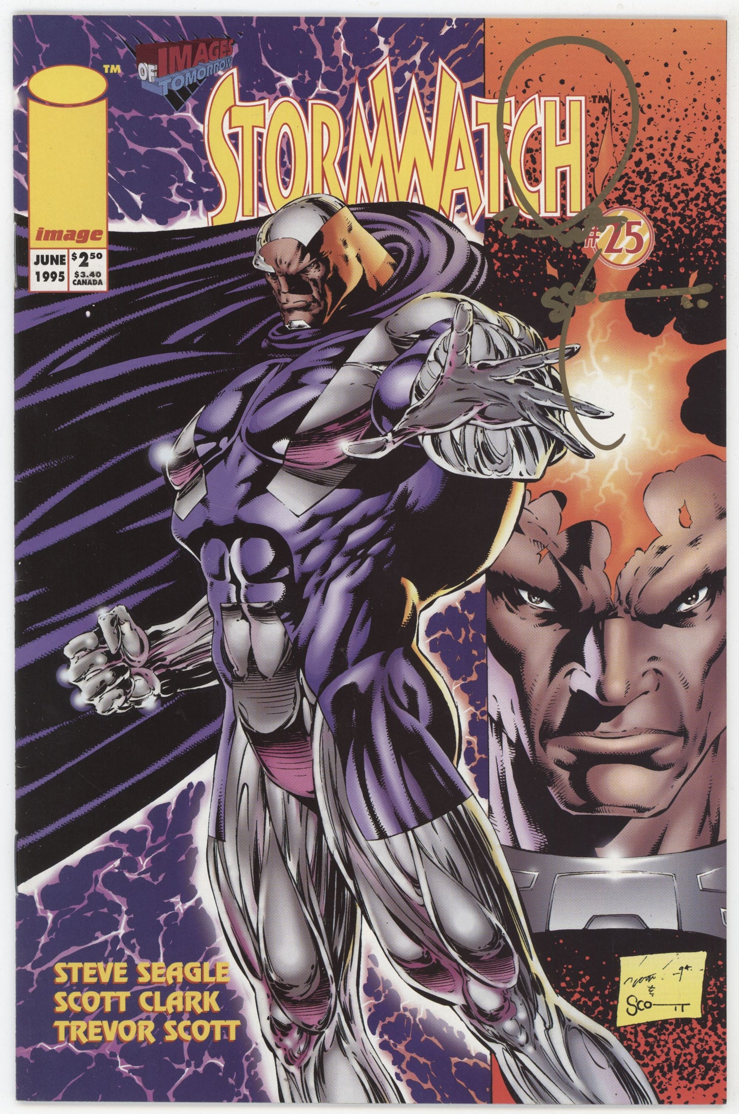 Stormwatch 25 Image 1994 NM- 9.2 Signed Trevor Scott