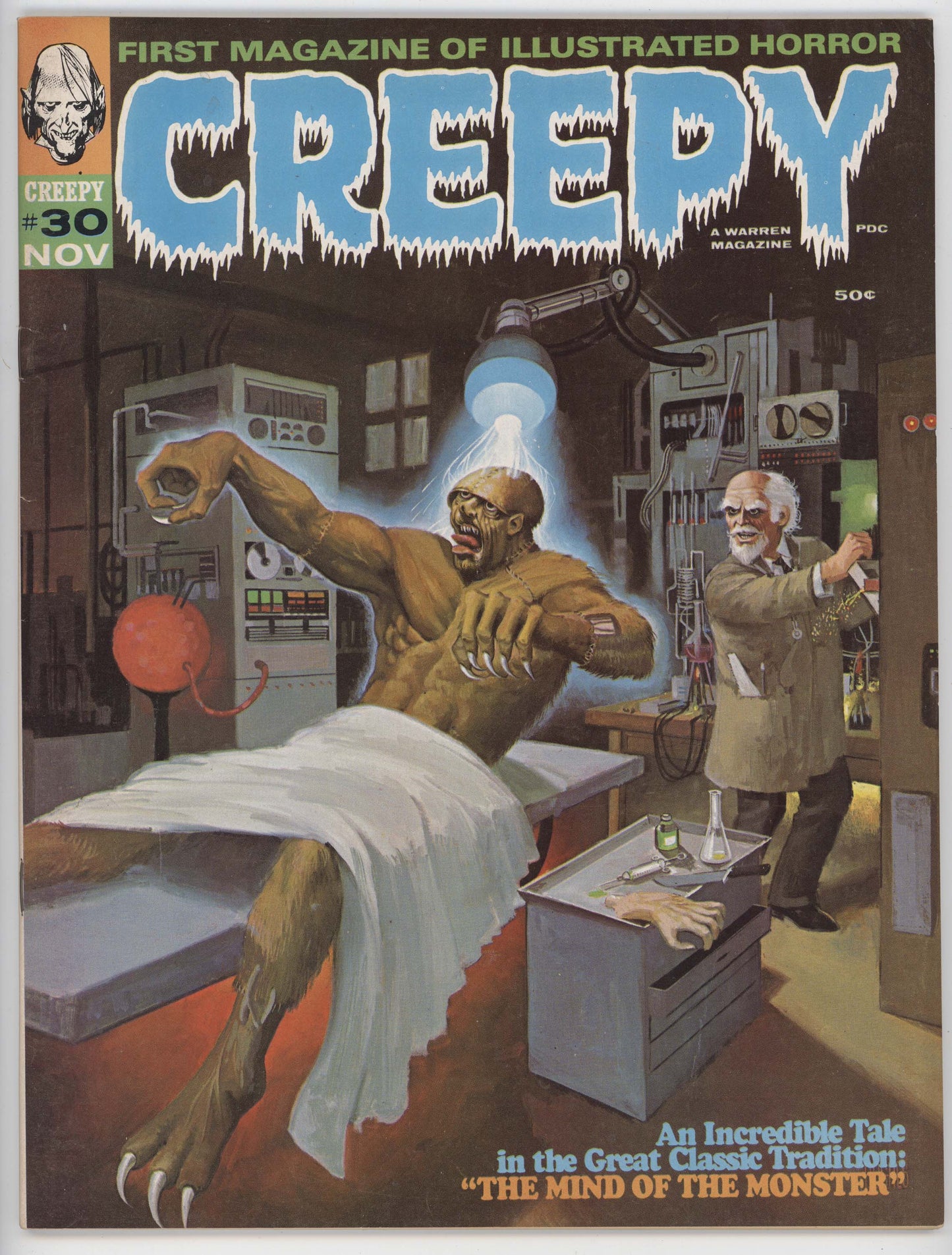 Creepy Magazine 30 Warren 1969 VF NM Bill Hughes Monster