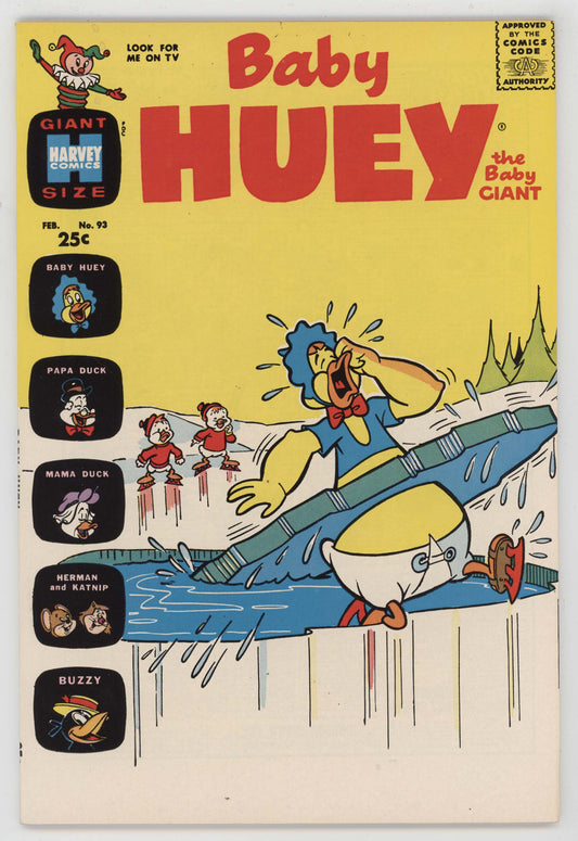 Baby Huey The Baby Giant 93 Harvey 1971 NM- 9.2 Skating On Thin Ice