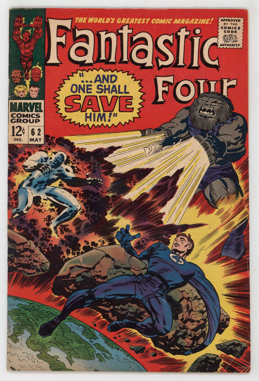 Fantastic Four 62 Marvel 1967 VG FN 1st Blastaar Inhumans Black Bolt Medusa
