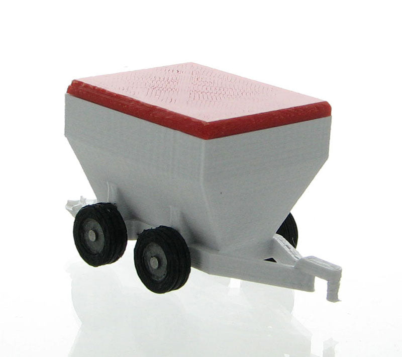 3D To Scale 64-352-WT 1/64 – Spreader Wagon White Miniature Utility