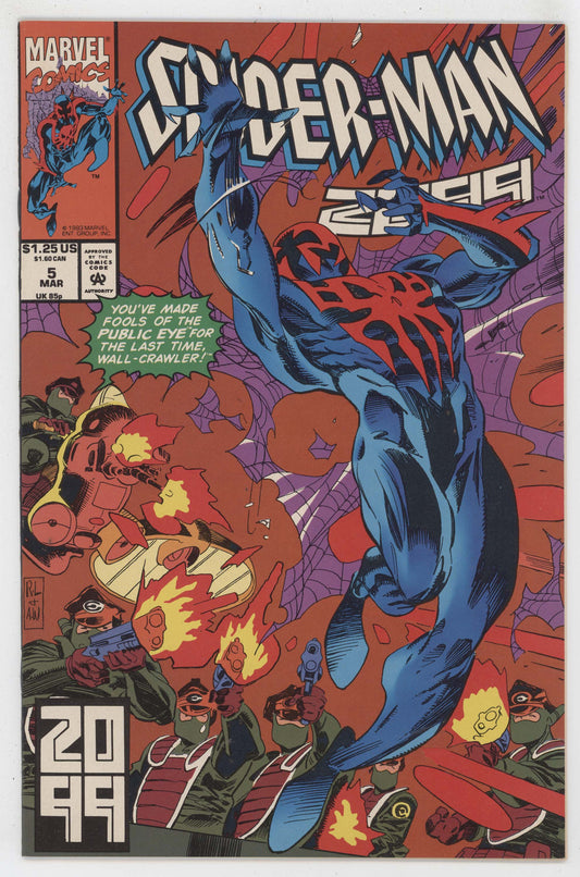 Spider-Man 2099 5 Marvel 1993 NM Rick Leonardi Peter David