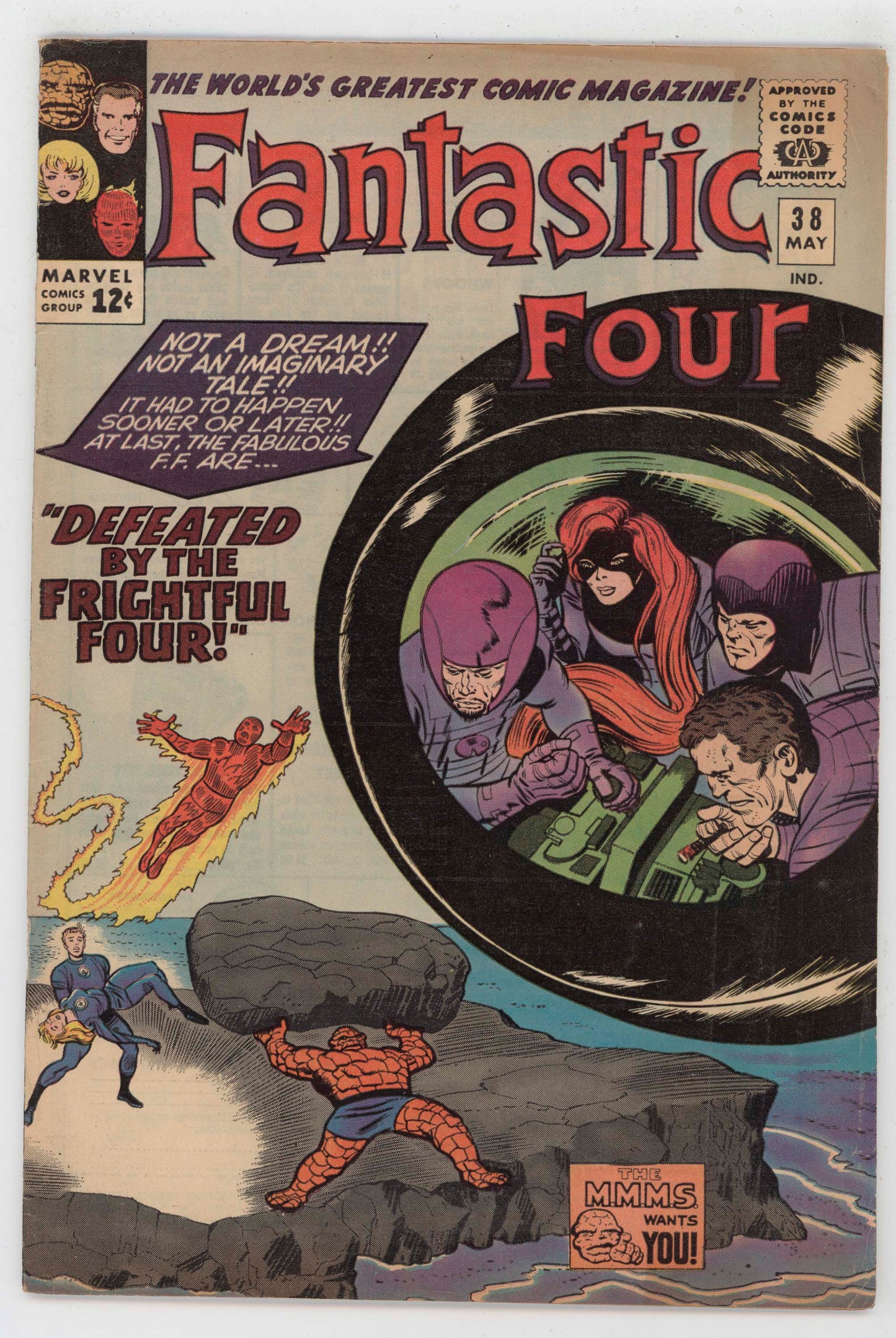 Fantastic Four 38 Marvel 1965 FN Frightful Four Jack Kirby Stan Lee