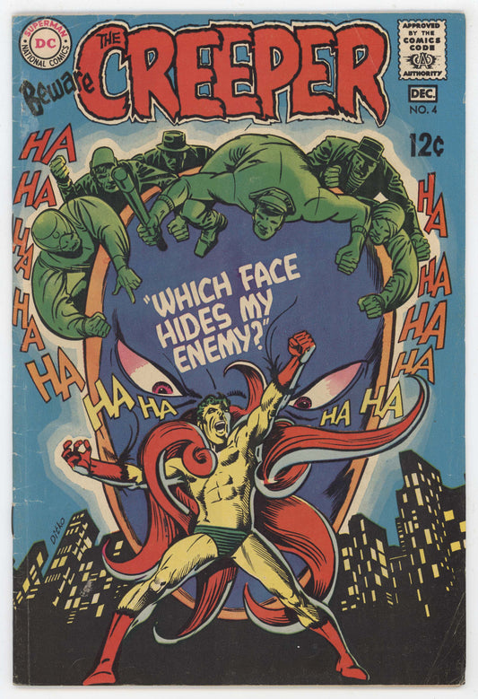 Beware The Creeper 4 DC 1968 GD VG Steve Ditko Denny O'Neil Proteus