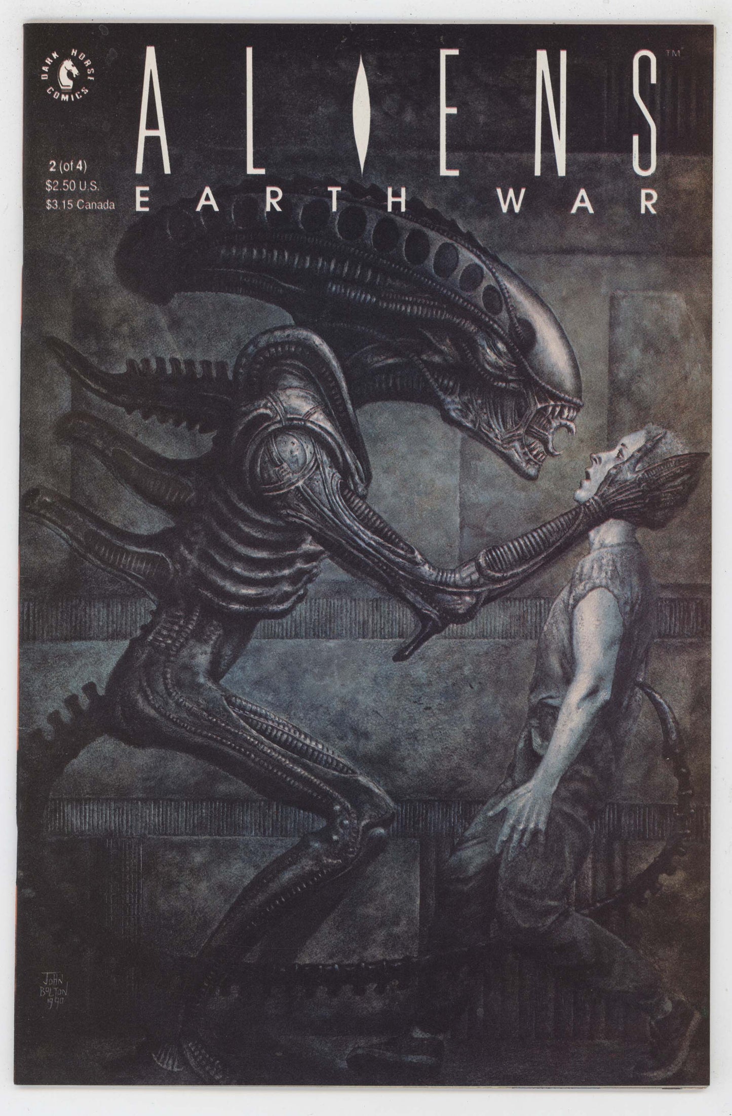 Aliens Earth War 2 Dark Horse 1990 NM John Bolton Mark Verheiden