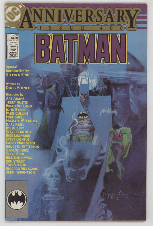 Batman 400 DC 1986 VG FN Stephen King Bill Sienkiewicz Joker Catwoman Robin